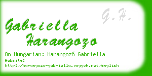 gabriella harangozo business card